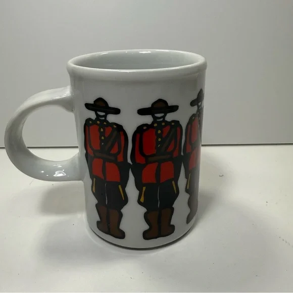 Marc Tetro RCM Mounties Design Ceramic Coffee Mug Canada Collectible - Picture 1 of 5